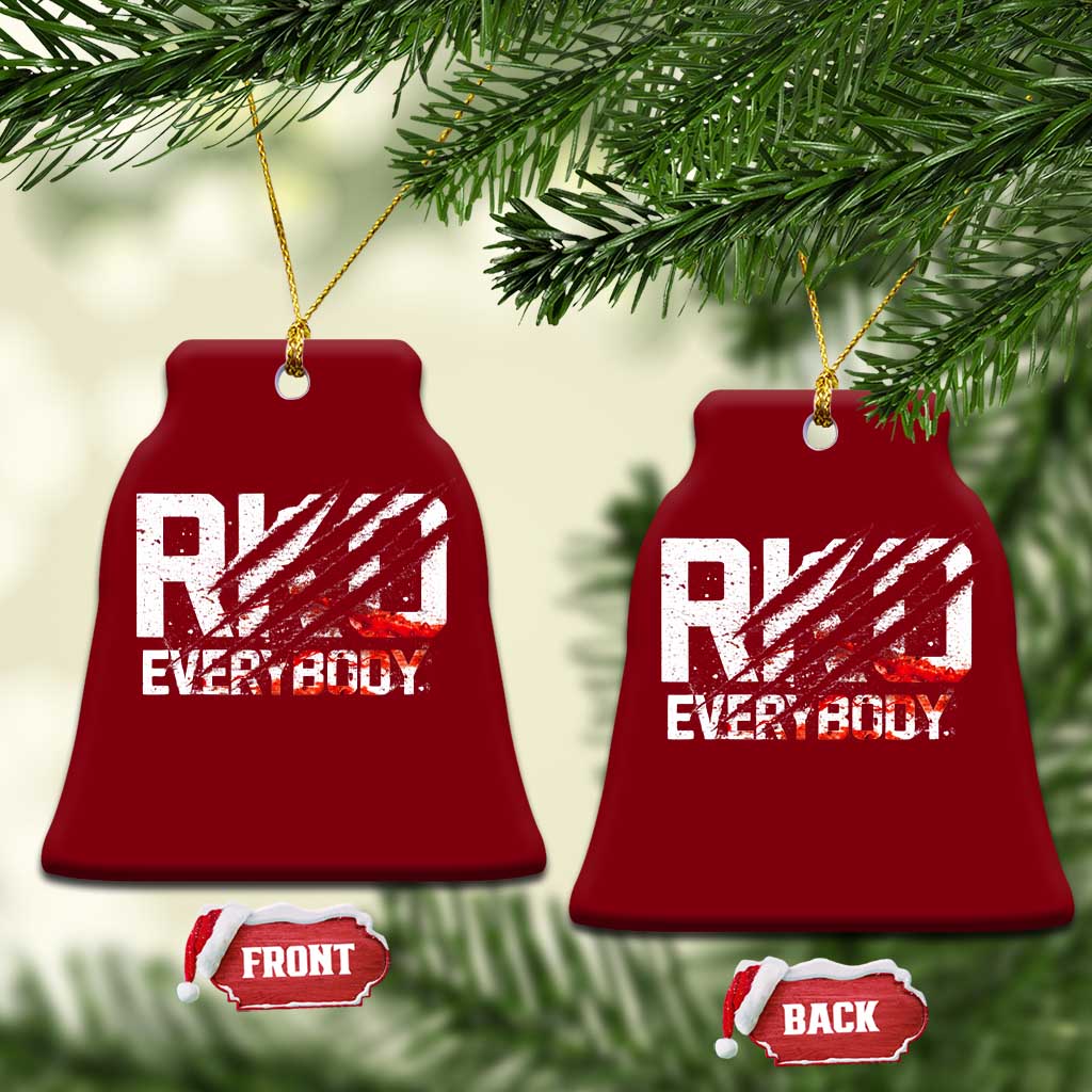 RKO Everybody Ceramic Ornament Grunge Blood Stained Scratch Mark
