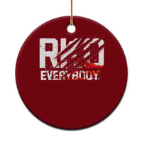 RKO Everybody Ceramic Ornament Grunge Blood Stained Scratch Mark