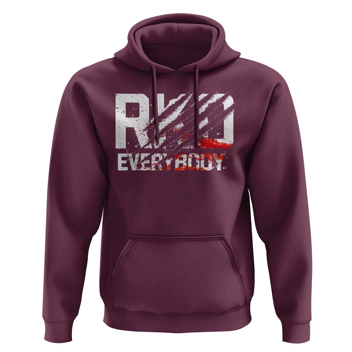 RKO Everybody Hoodie Grunge Blood Stained Scratch Mark