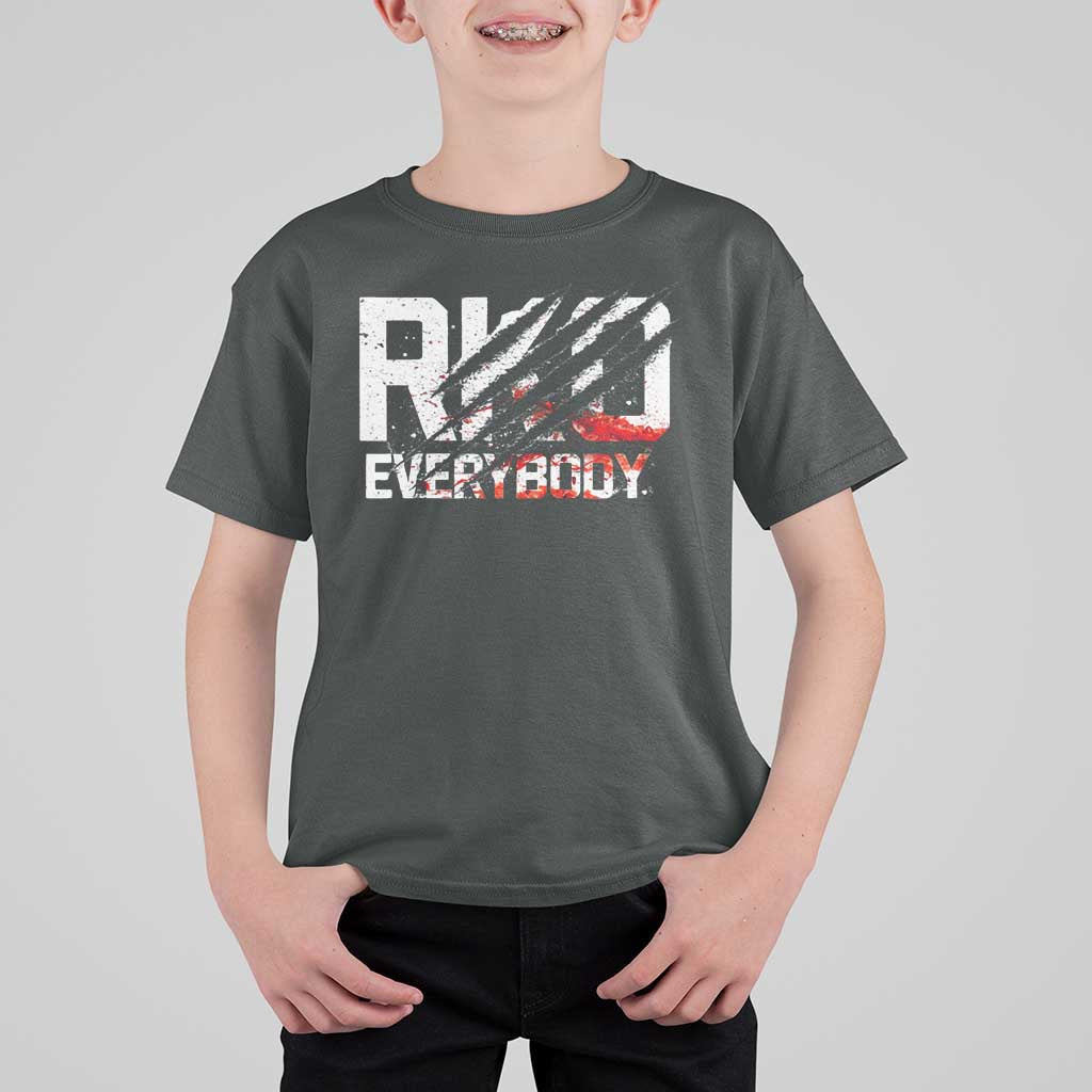 RKO Everybody T Shirt For Kid Grunge Blood Stained Scratch Mark