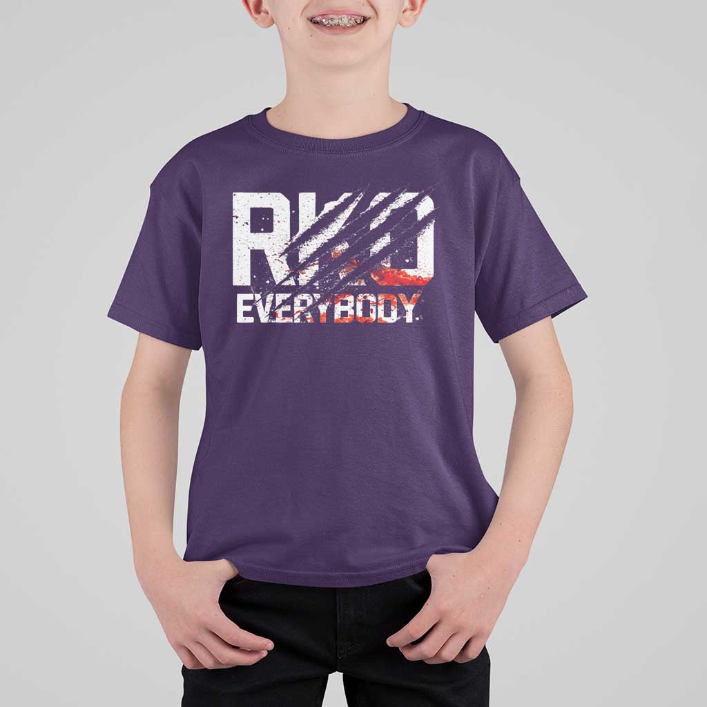 RKO Everybody T Shirt For Kid Grunge Blood Stained Scratch Mark