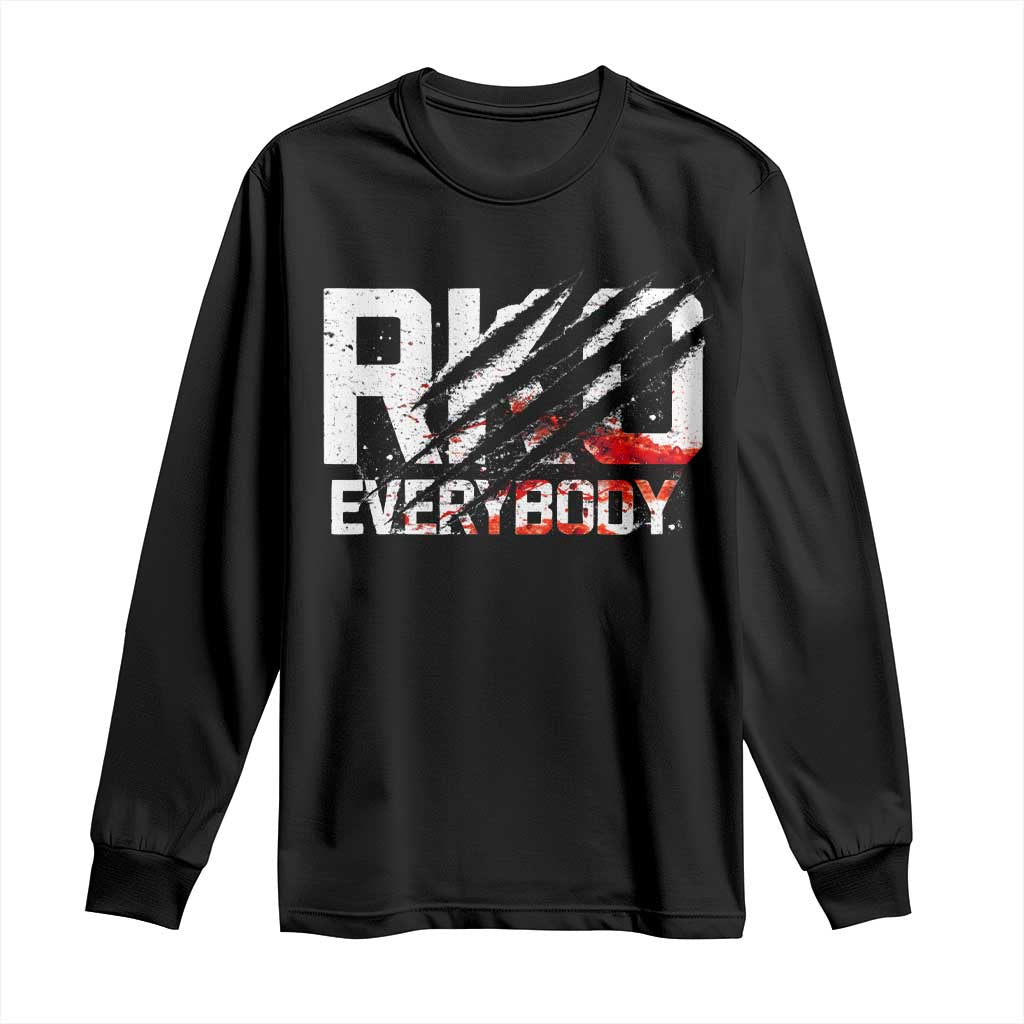RKO Everybody Long Sleeve Shirt Grunge Blood Stained Scratch Mark