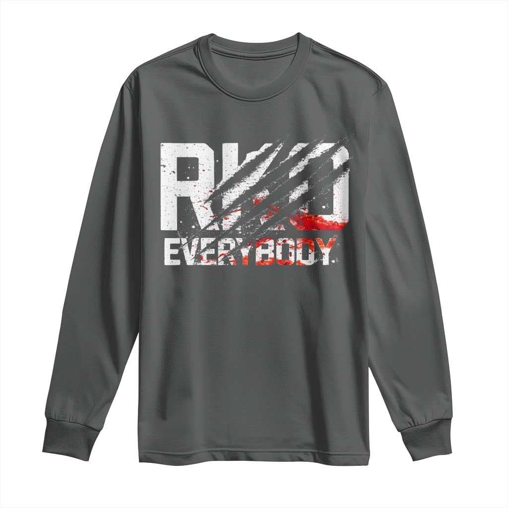 RKO Everybody Long Sleeve Shirt Grunge Blood Stained Scratch Mark