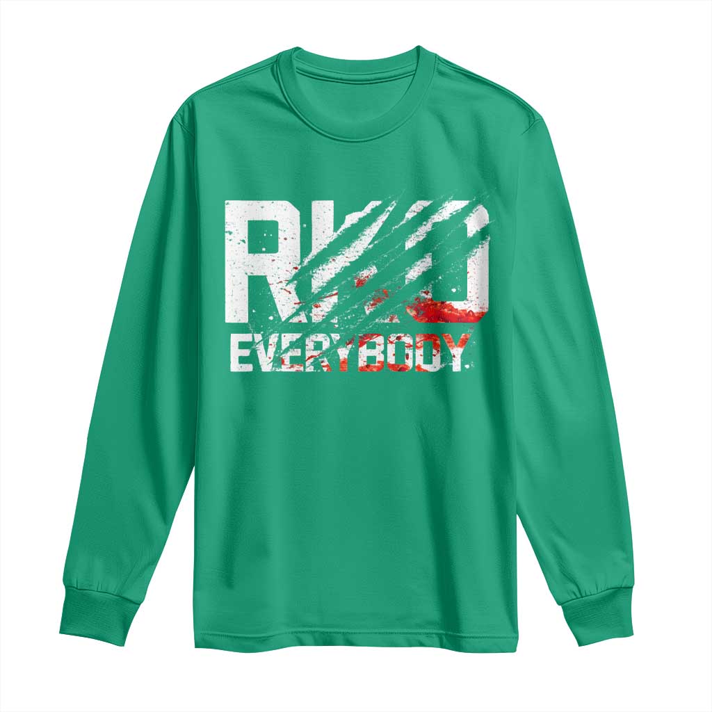 RKO Everybody Long Sleeve Shirt Grunge Blood Stained Scratch Mark