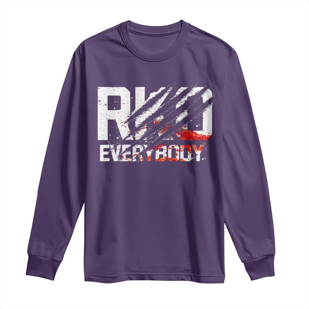 RKO Everybody Long Sleeve Shirt Grunge Blood Stained Scratch Mark