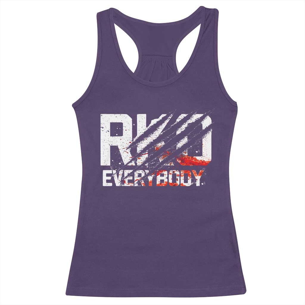 RKO Everybody Racerback Tank Top Grunge Blood Stained Scratch Mark
