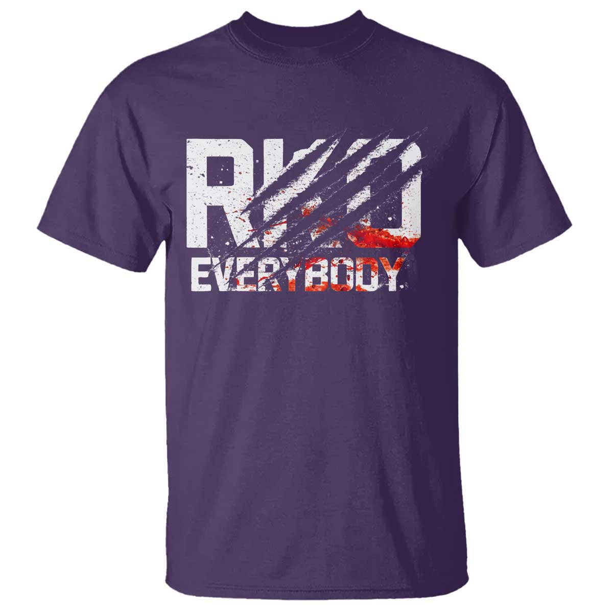 RKO Everybody T Shirt Grunge Blood Stained Scratch Mark