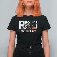 RKO Everybody T Shirt For Women Grunge Blood Stained Scratch Mark