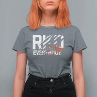 RKO Everybody T Shirt For Women Grunge Blood Stained Scratch Mark