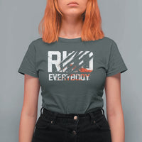 RKO Everybody T Shirt For Women Grunge Blood Stained Scratch Mark