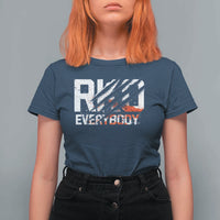 RKO Everybody T Shirt For Women Grunge Blood Stained Scratch Mark