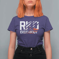 RKO Everybody T Shirt For Women Grunge Blood Stained Scratch Mark