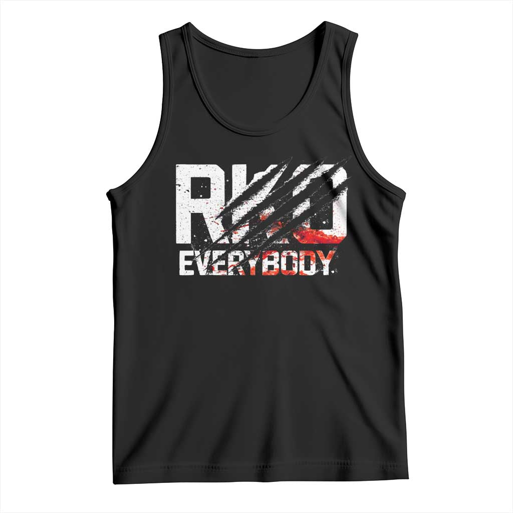 RKO Everybody Tank Top Grunge Blood Stained Scratch Mark
