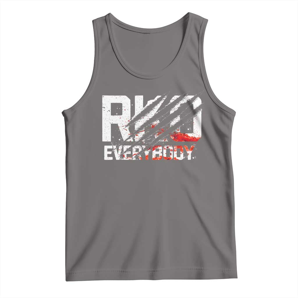RKO Everybody Tank Top Grunge Blood Stained Scratch Mark