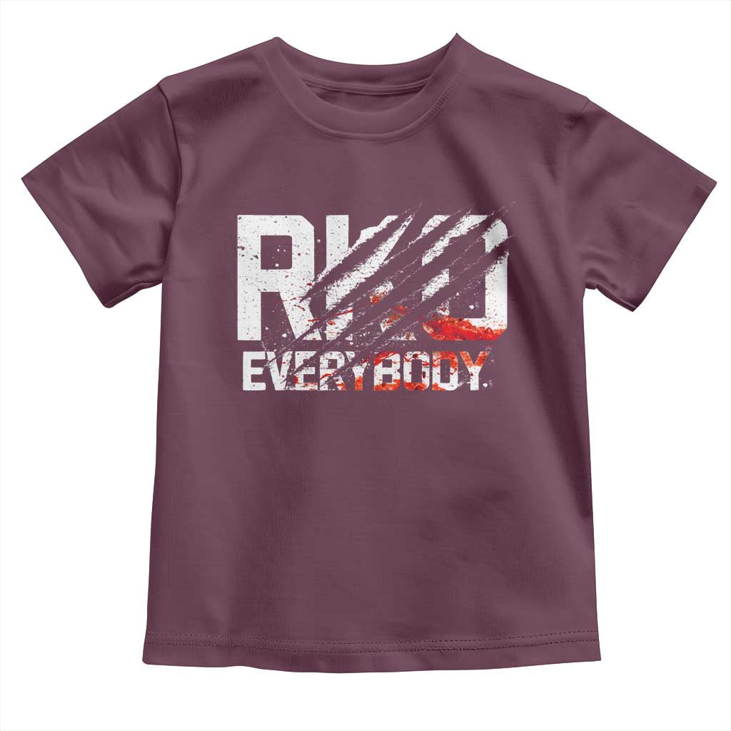 RKO Everybody Toddler T Shirt Grunge Blood Stained Scratch Mark