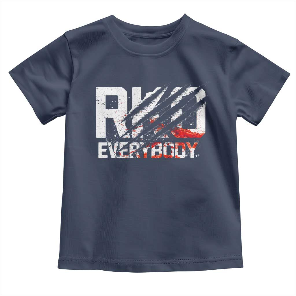 RKO Everybody Toddler T Shirt Grunge Blood Stained Scratch Mark