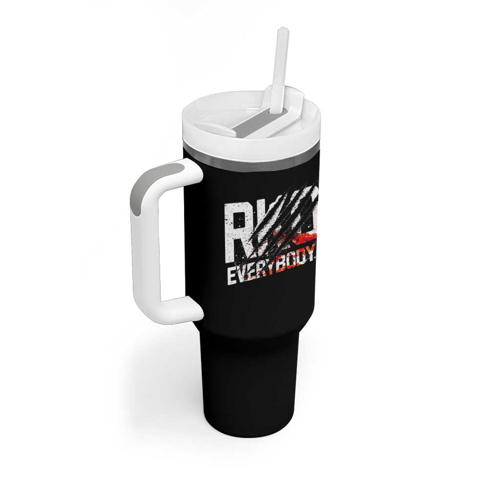 RKO Everybody Tumbler With Handle Grunge Blood Stained Scratch Mark