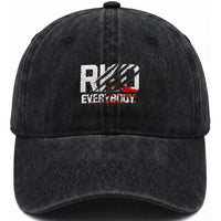 RKO Everybody Washed Cotton Baseball Cap Grunge Blood Stained Scratch Mark