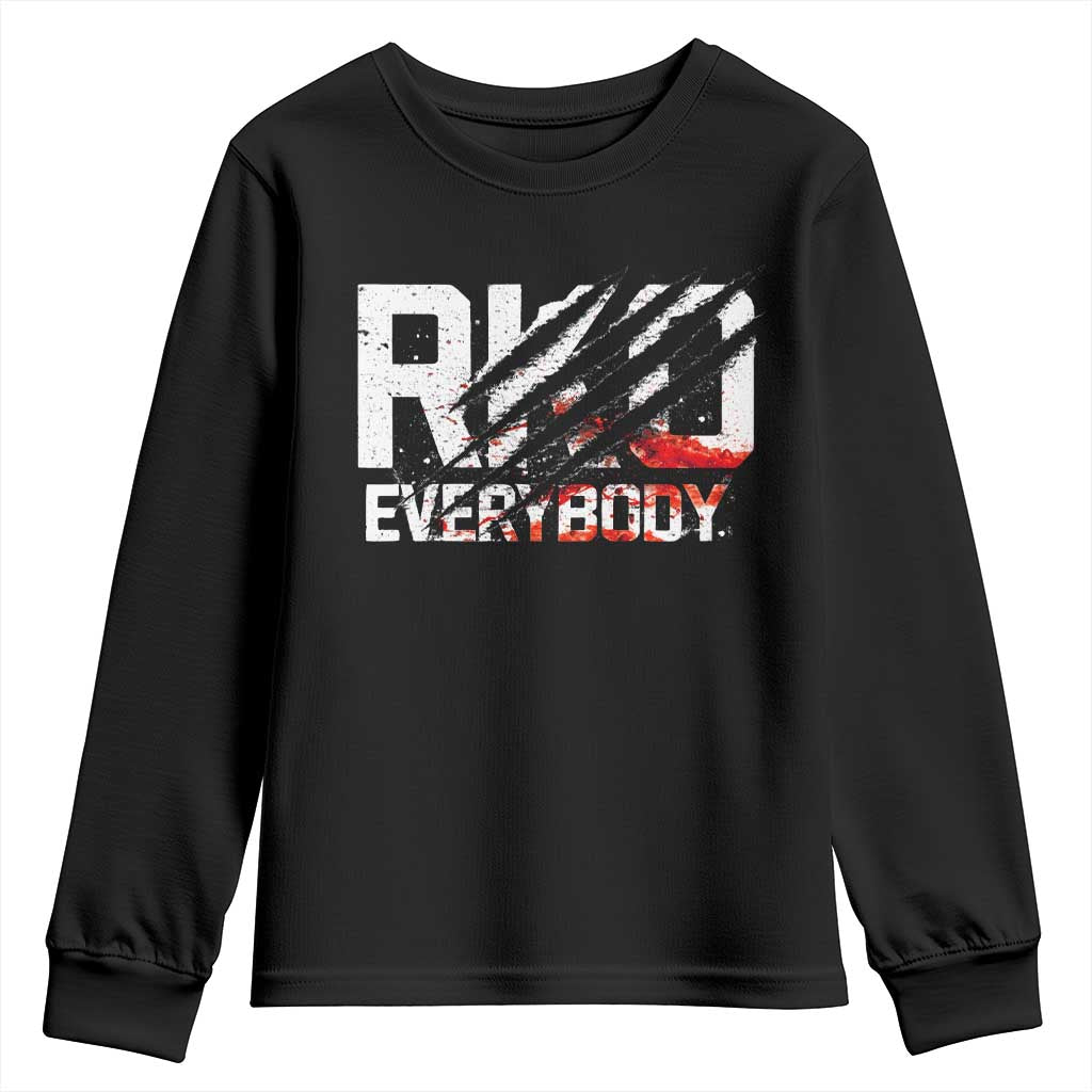 RKO Everybody Youth Sweatshirt Grunge Blood Stained Scratch Mark