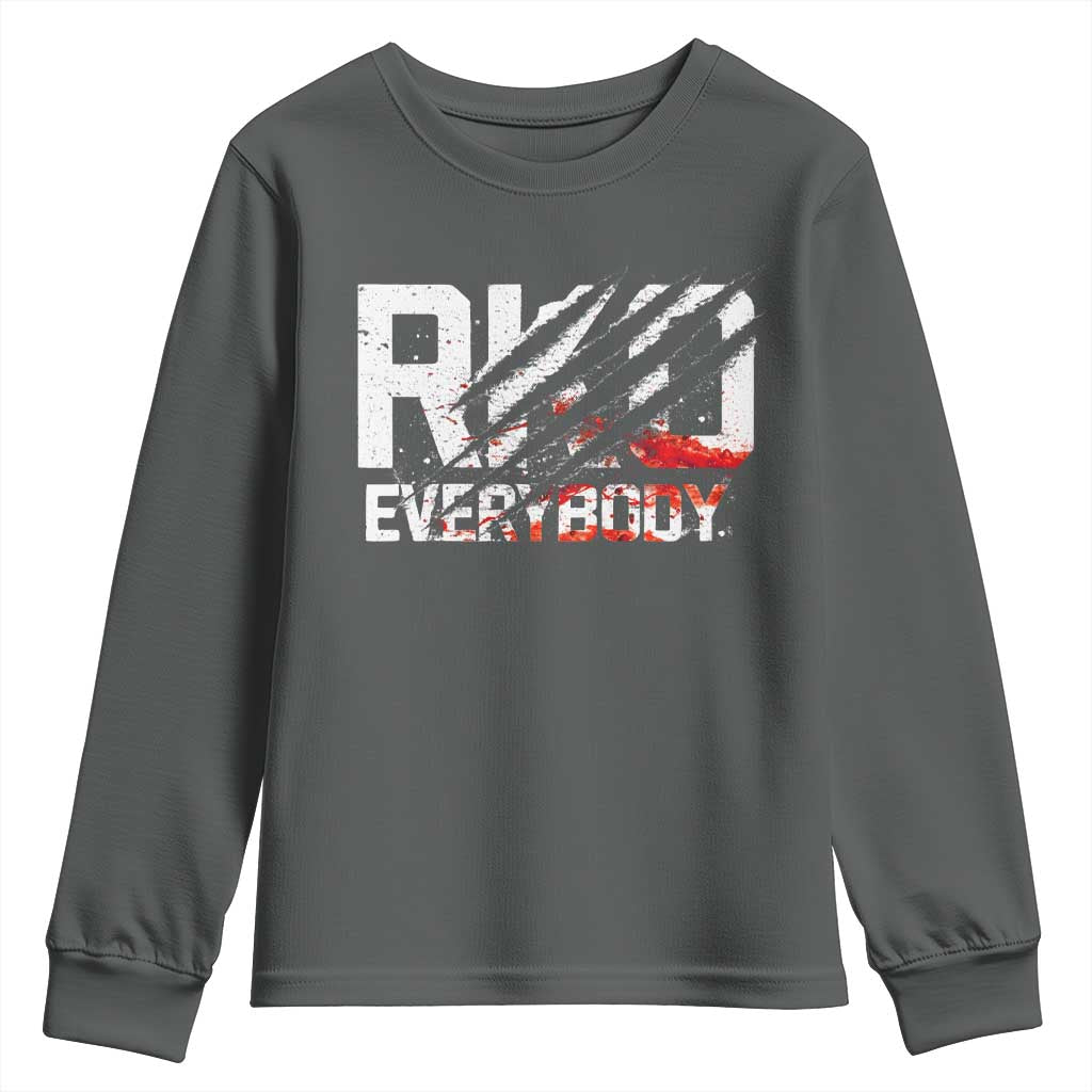 RKO Everybody Youth Sweatshirt Grunge Blood Stained Scratch Mark