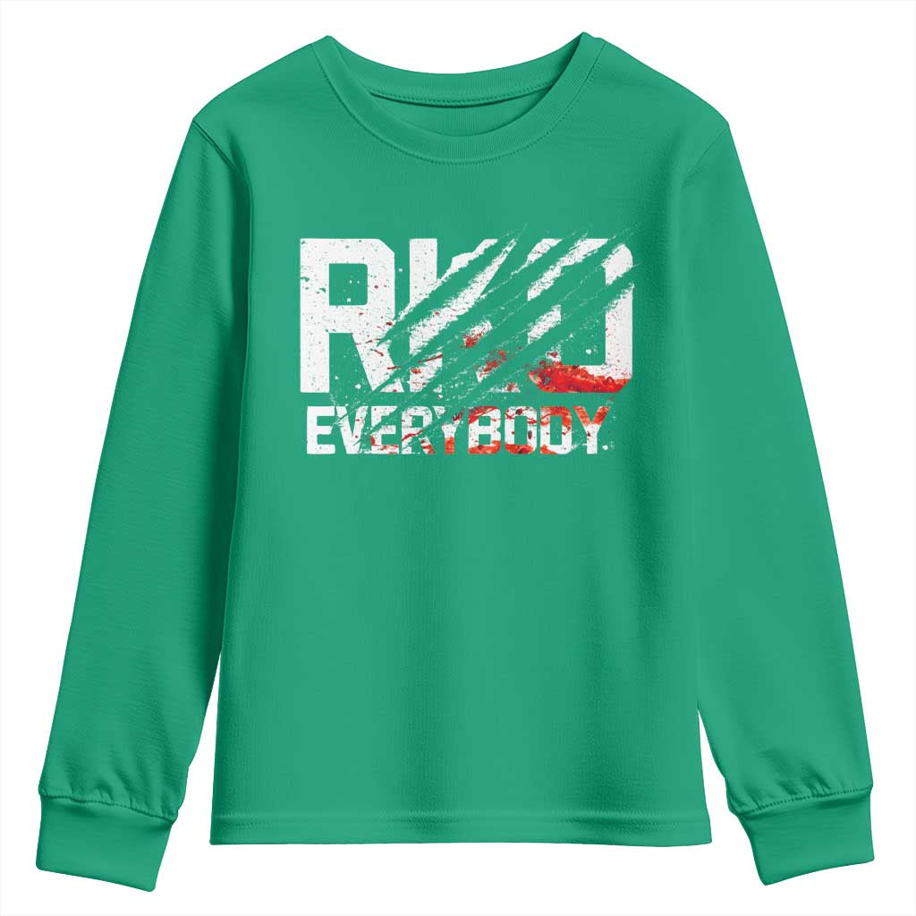 RKO Everybody Youth Sweatshirt Grunge Blood Stained Scratch Mark