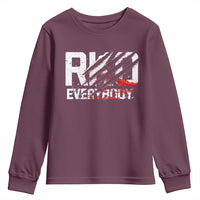 RKO Everybody Youth Sweatshirt Grunge Blood Stained Scratch Mark
