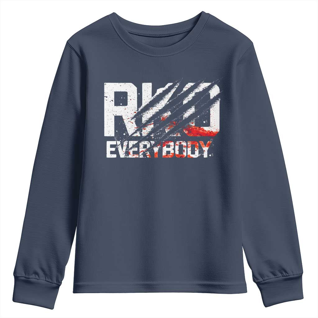 RKO Everybody Youth Sweatshirt Grunge Blood Stained Scratch Mark