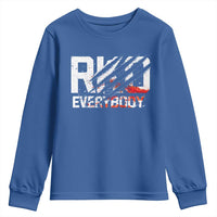 RKO Everybody Youth Sweatshirt Grunge Blood Stained Scratch Mark