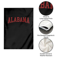 Alabama Fan Garden Flag Red Bold Sport State Letters Game Day