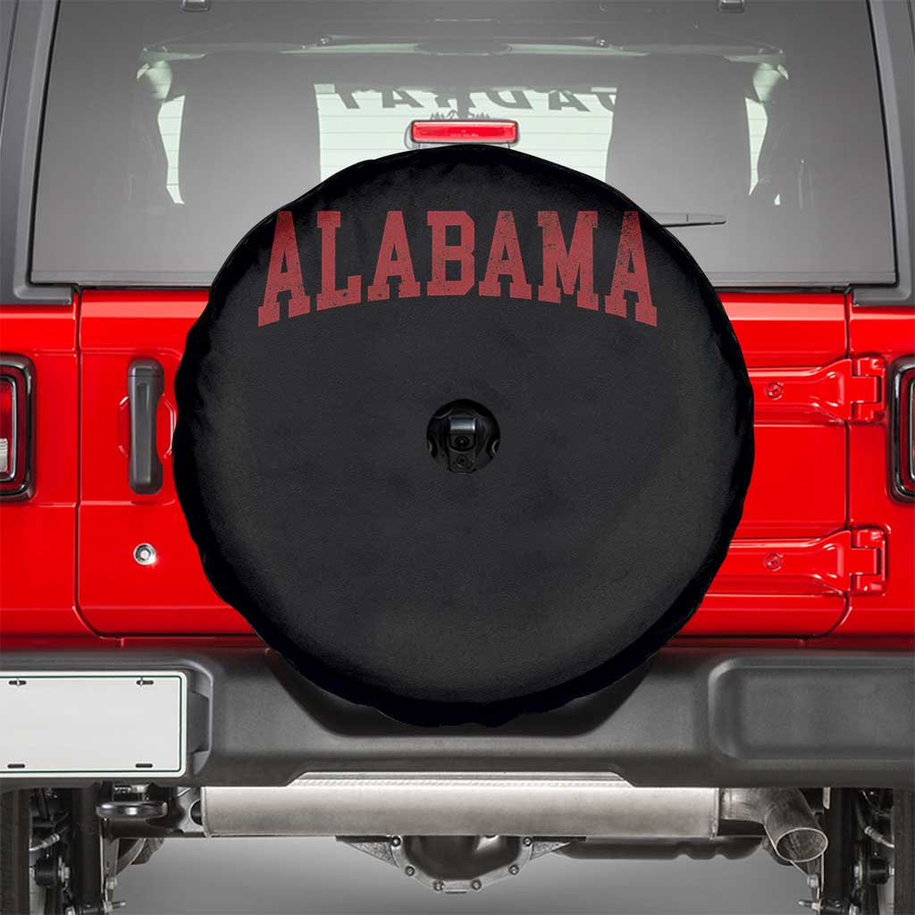Alabama Fan Spare Tire Cover Red Bold Sport State Letters Game Day