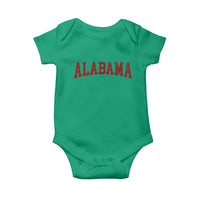 Alabama Fan Baby Onesie Red Bold Sport State Letters Game Day