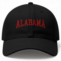 Alabama Fan Baseball Cap Red Bold Sport State Letters Game Day