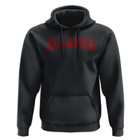 Alabama Fan Hoodie Red Bold Sport State Letters Game Day