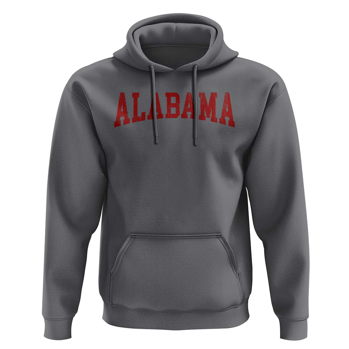 Alabama Fan Hoodie Red Bold Sport State Letters Game Day