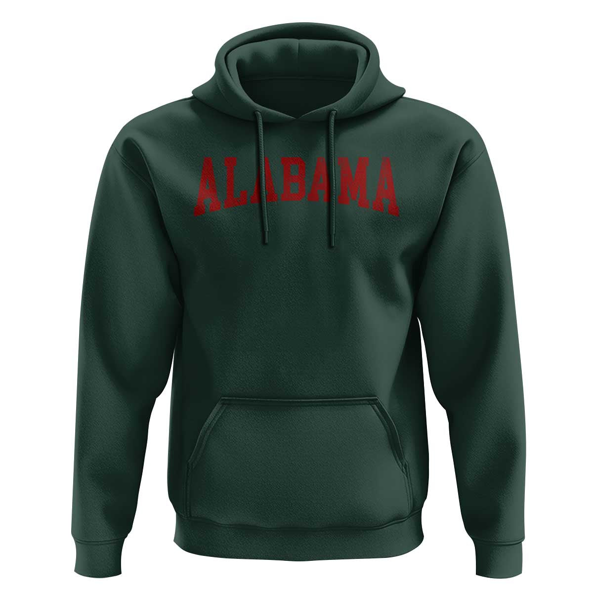 Alabama Fan Hoodie Red Bold Sport State Letters Game Day