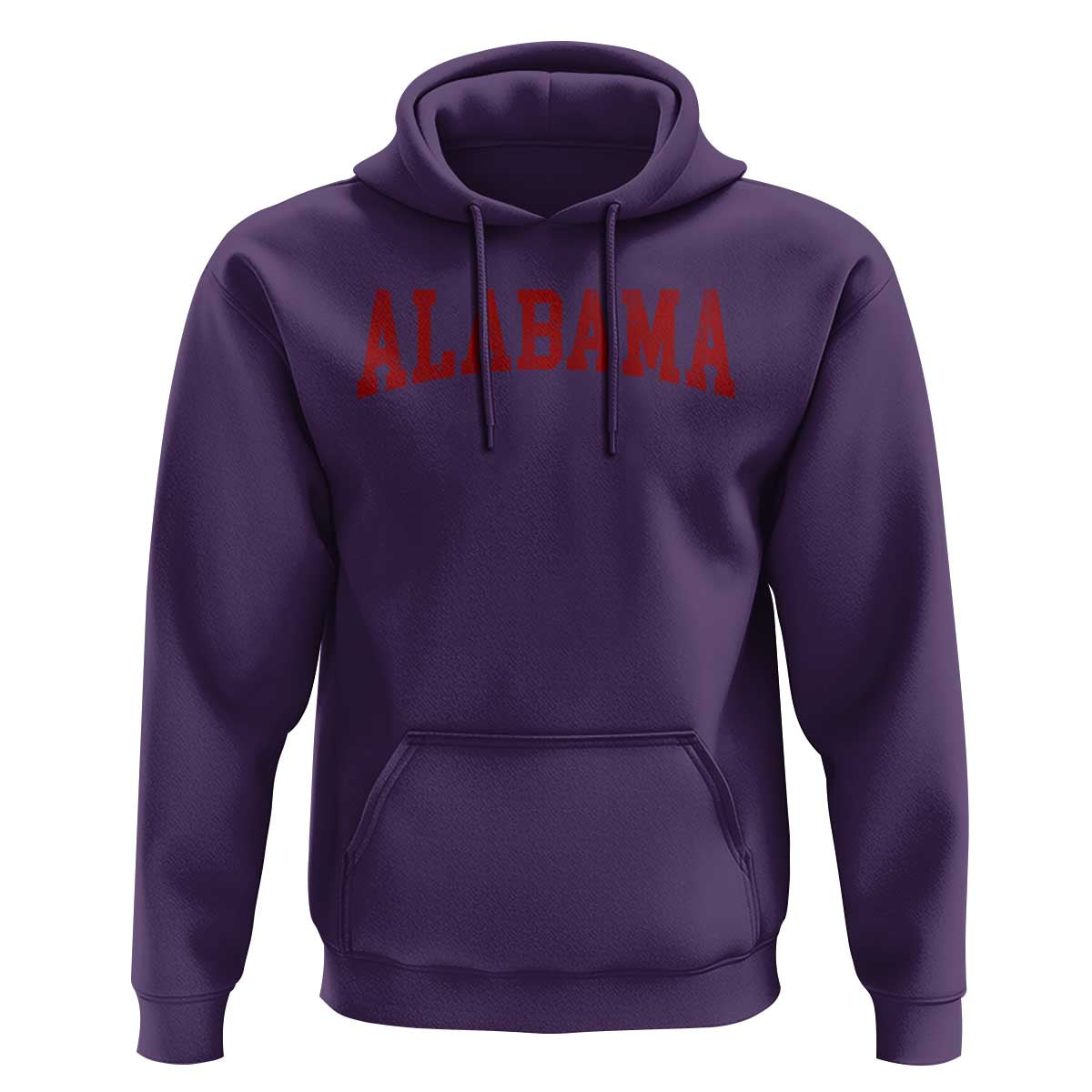 Alabama Fan Hoodie Red Bold Sport State Letters Game Day