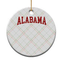 Alabama Fan Ceramic Ornament Red Bold Sport State Letters Game Day