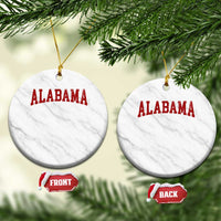Alabama Fan Ceramic Ornament Red Bold Sport State Letters Game Day