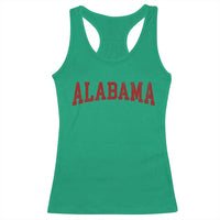 Alabama Fan Racerback Tank Top Red Bold Sport State Letters Game Day