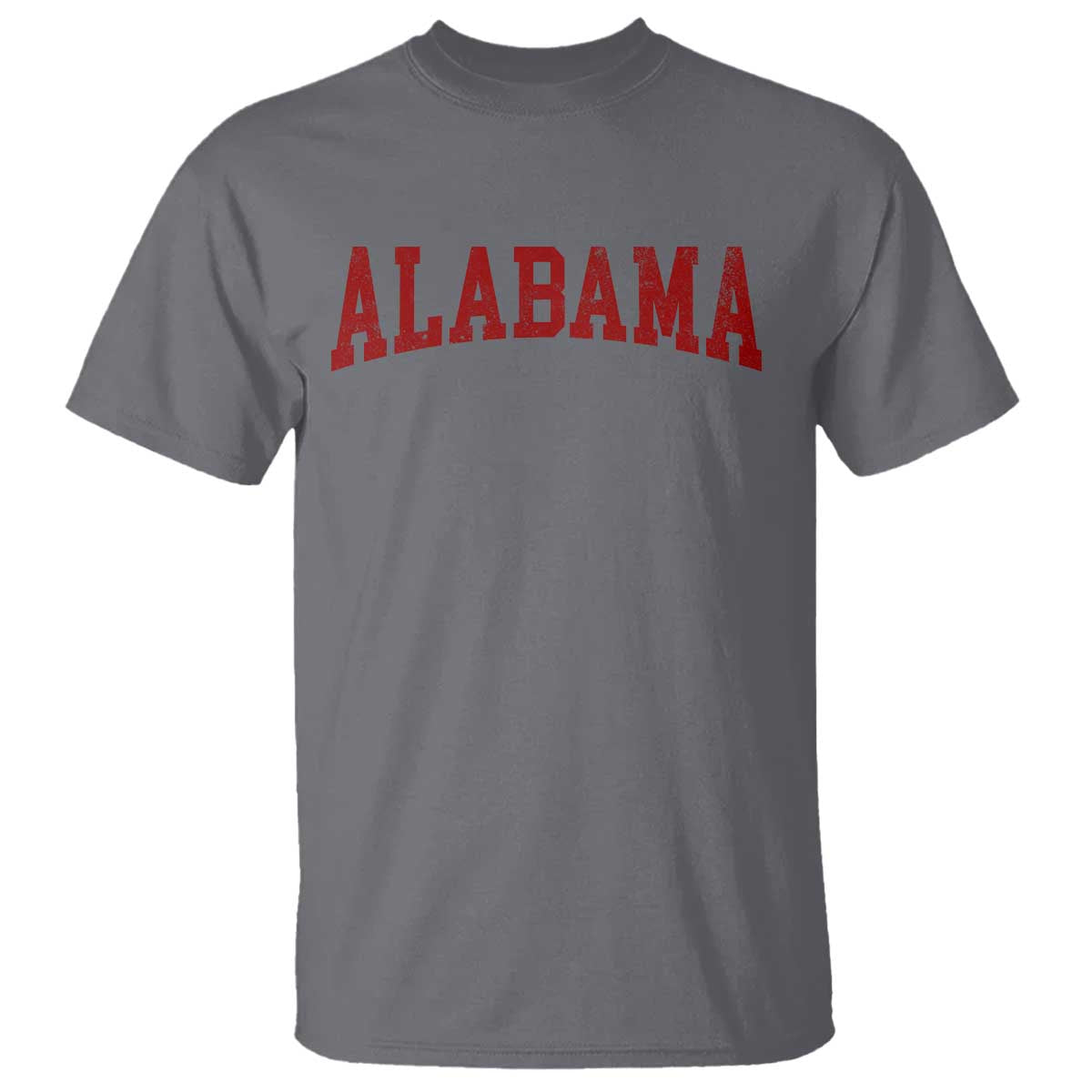 Alabama Fan T Shirt Red Bold Sport State Letters Game Day