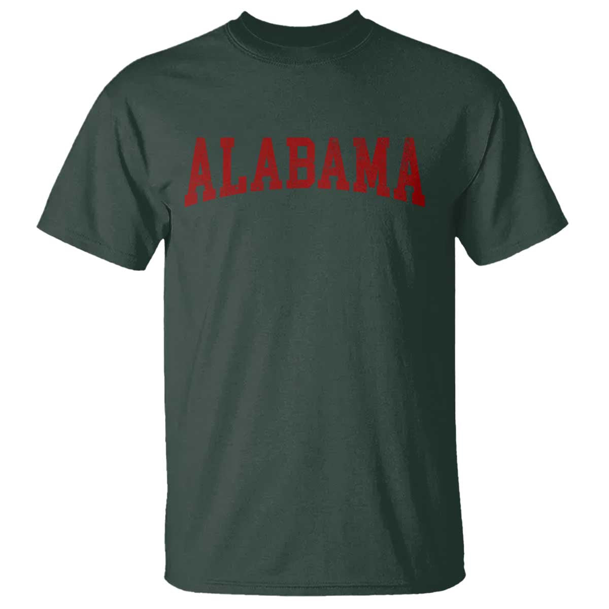 Alabama Fan T Shirt Red Bold Sport State Letters Game Day