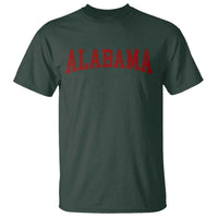 Alabama Fan T Shirt Red Bold Sport State Letters Game Day