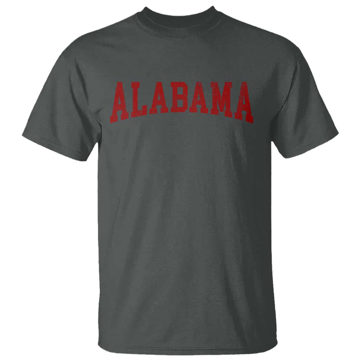 Alabama Fan T Shirt Red Bold Sport State Letters Game Day