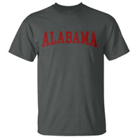 Alabama Fan T Shirt Red Bold Sport State Letters Game Day