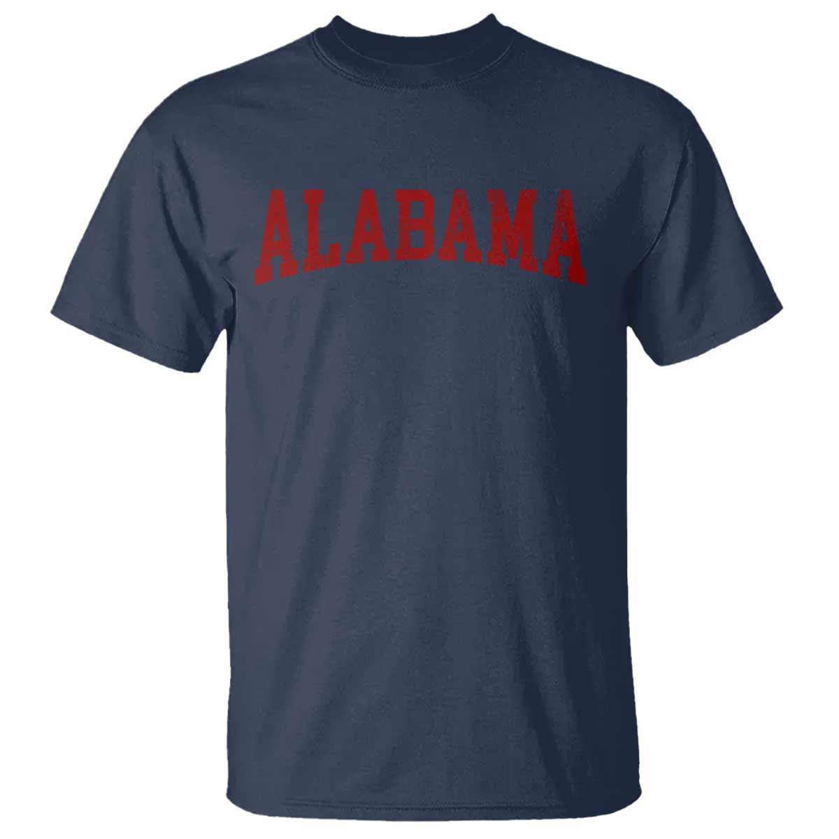 Alabama Fan T Shirt Red Bold Sport State Letters Game Day
