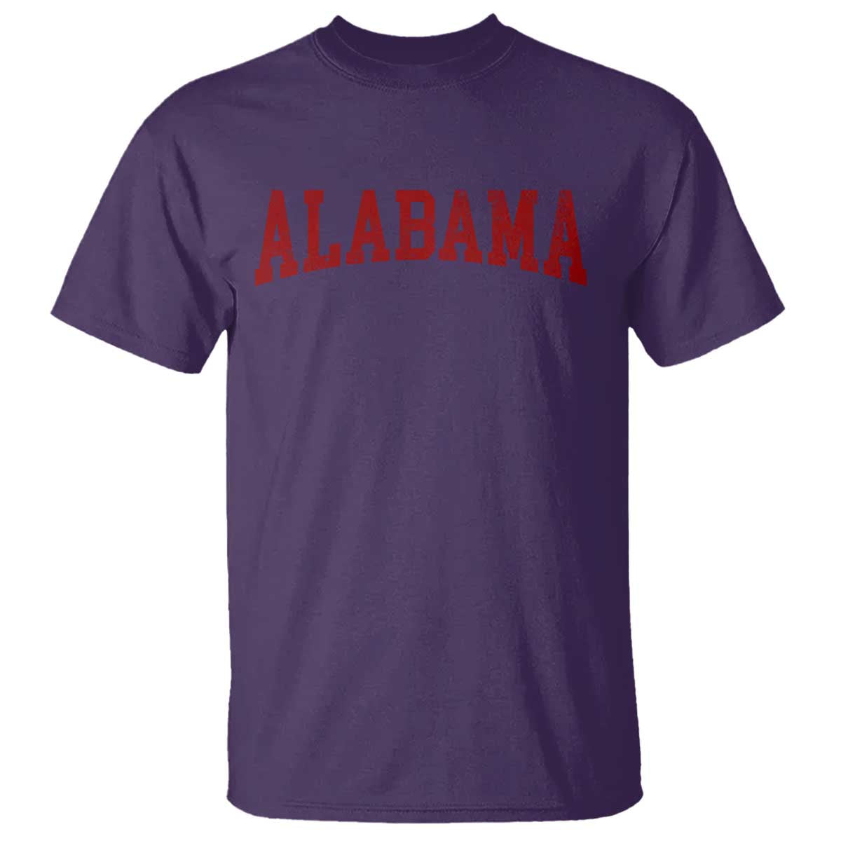 Alabama Fan T Shirt Red Bold Sport State Letters Game Day