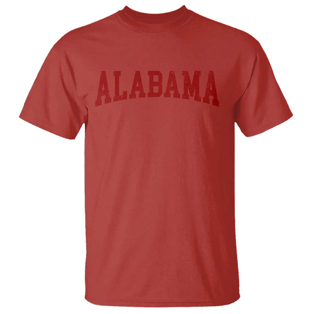 Alabama Fan T Shirt Red Bold Sport State Letters Game Day