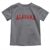 Alabama Fan Toddler T Shirt Red Bold Sport State Letters Game Day