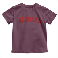 Alabama Fan Toddler T Shirt Red Bold Sport State Letters Game Day
