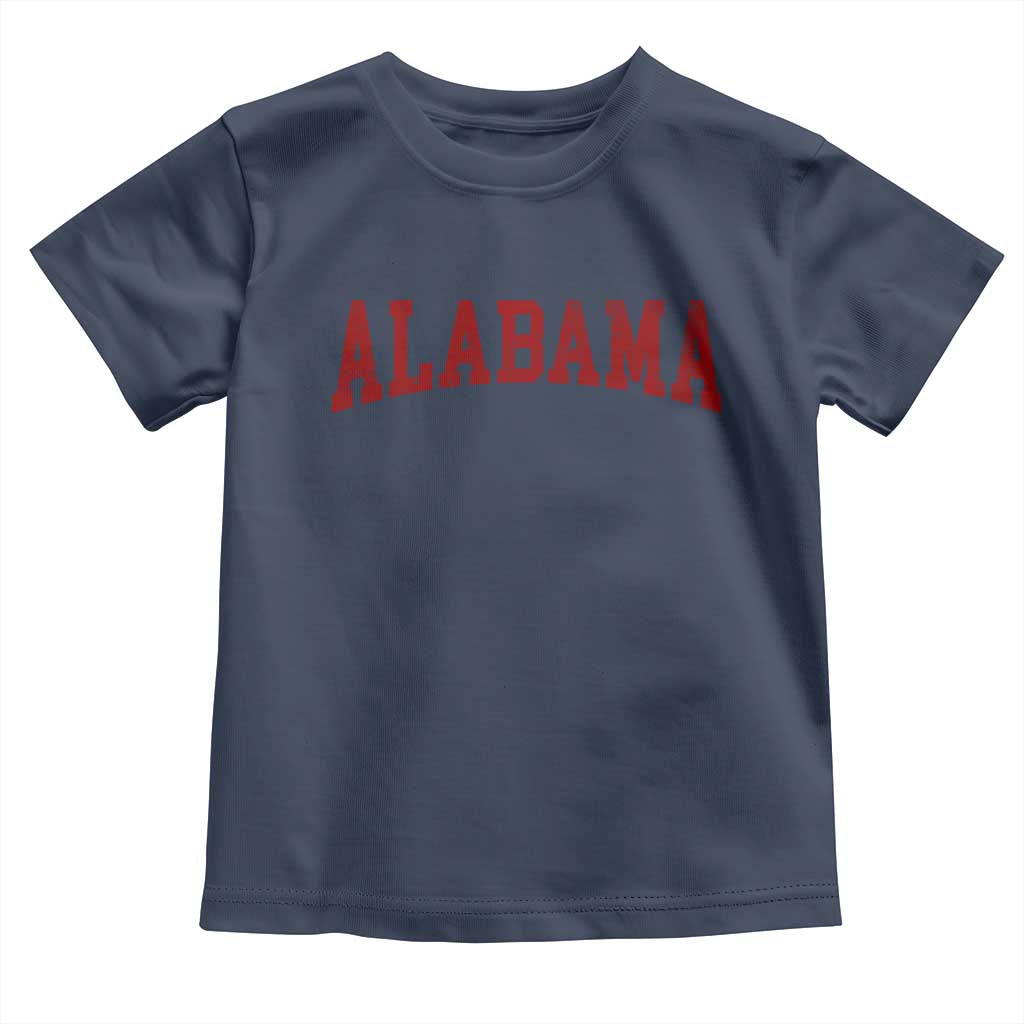 Alabama Fan Toddler T Shirt Red Bold Sport State Letters Game Day